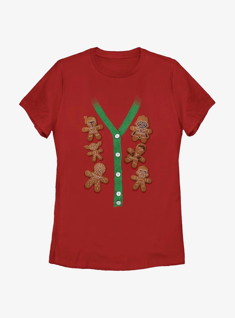 Star Wars Christmas Cookies Womens T-Shirt