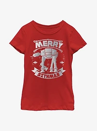 Star Wars AT-AT Sithmas Youth Girls T-Shirt
