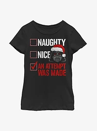 Star Wars Attempt Was Made Youth Girls T-Shirt
