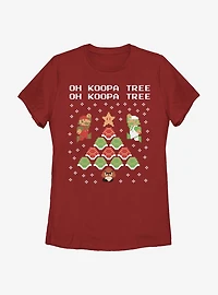 Nintendo Super Mario Koopa Tree Womens T-Shirt