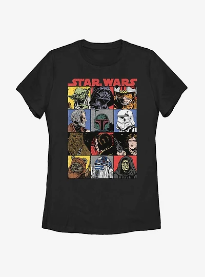 Star Wars Comic Art Womens T-Shirt