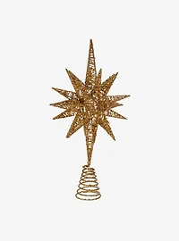 Gold Glitter Wire 3D Star Treetop