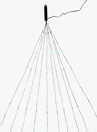 Silver Nylon 200 Multi-Colored Led Lights