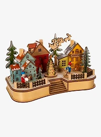 Battery-Operated Village Musical Led House With Motion