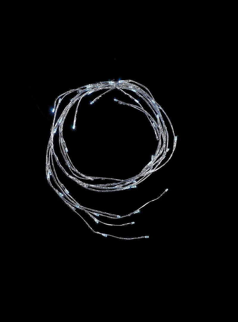 Twinkle Silver Branch Garland