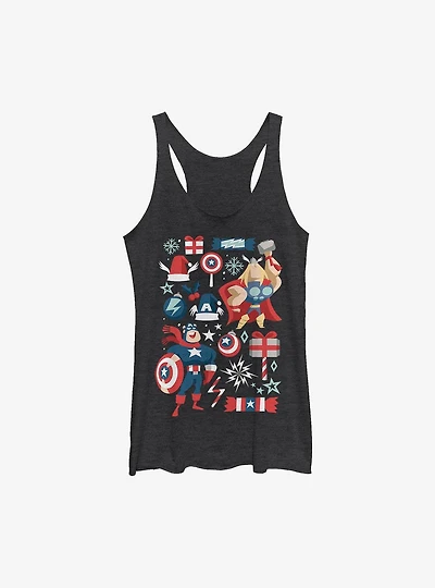 Marvel Avengers Holiday Mashup Girls Tank