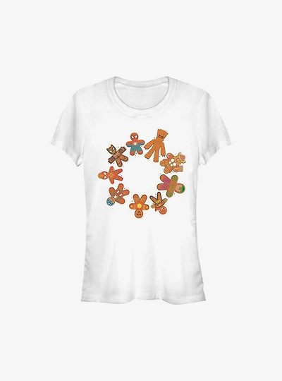 Marvel Avengers Cookie Circle Holiday Girls T-Shirt