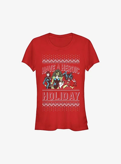 Marvel Avengers Heroic Holiday Girls T-Shirt