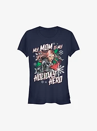 Marvel Black Widow Holiday Mom Girls T-Shirt
