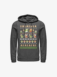 Super Mario Nordic Pattern Holiday Hoodie