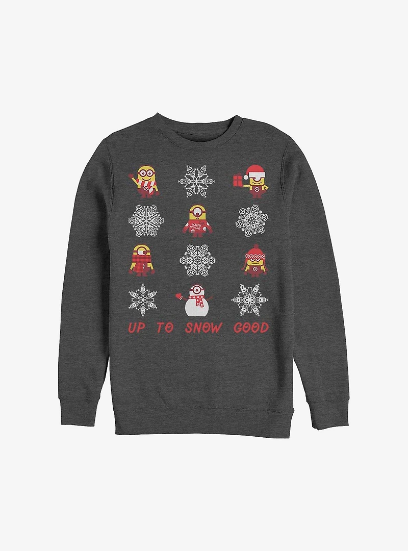 Minion Snowflake Holiday Sweatshirt