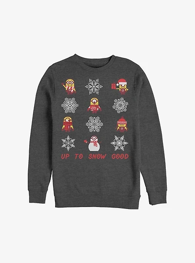 Minion Snowflake Holiday Sweatshirt