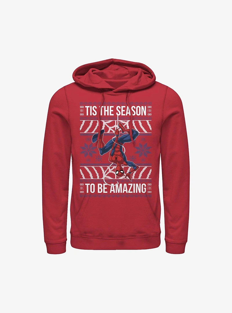 Marvel Spider-Man Amazing Ugly Christmas Sweater Hoodie