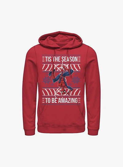 Marvel Spider-Man Amazing Ugly Christmas Sweater Hoodie