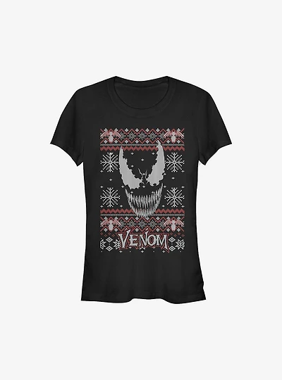 Marvel Venom Face Sweater Girls T-Shirt