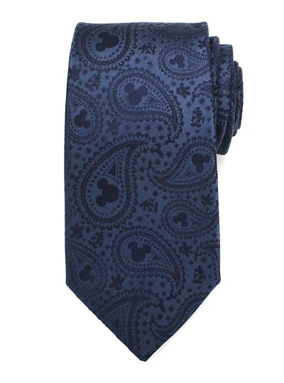 Disney Mickey Mouse Navy Paisley Tie