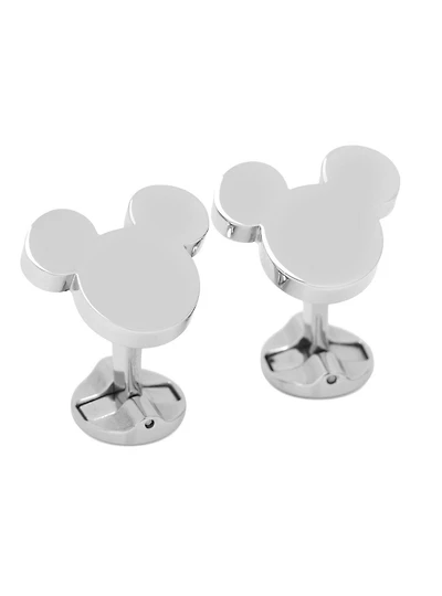 Disney Mickey Mouse Silhouette Stainless Steel Cufflinks