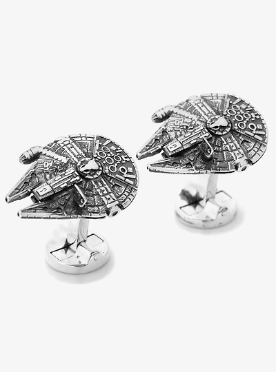 3D Star Wars Millennium Falcon Cufflinks