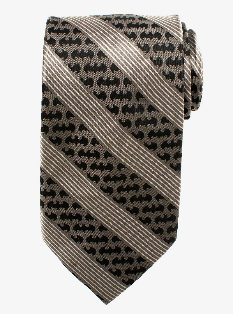 DC Comics Batman Black Pinstripe Tie