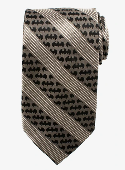 DC Comics Batman Black Pinstripe Tie