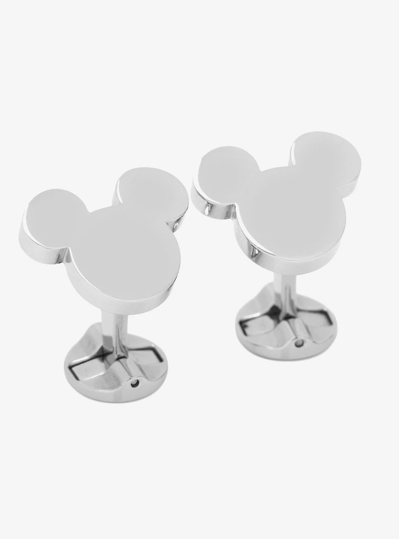Disney Mickey Mouse Silhouette Stainless Steel Cufflinks