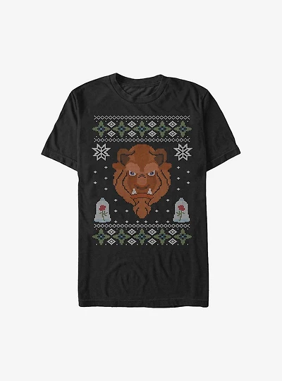 Disney Beauty And The Beast Ugly Christmas Sweater T-Shirt