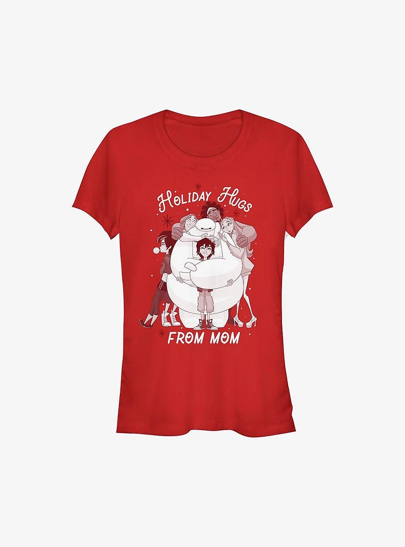Big Hero 6 Holiday Hugs From Mom Girls T-Shirt
