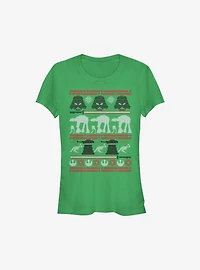 Star Wars Hoth Battle Ugly Christmas Sweater Girls T-Shirt