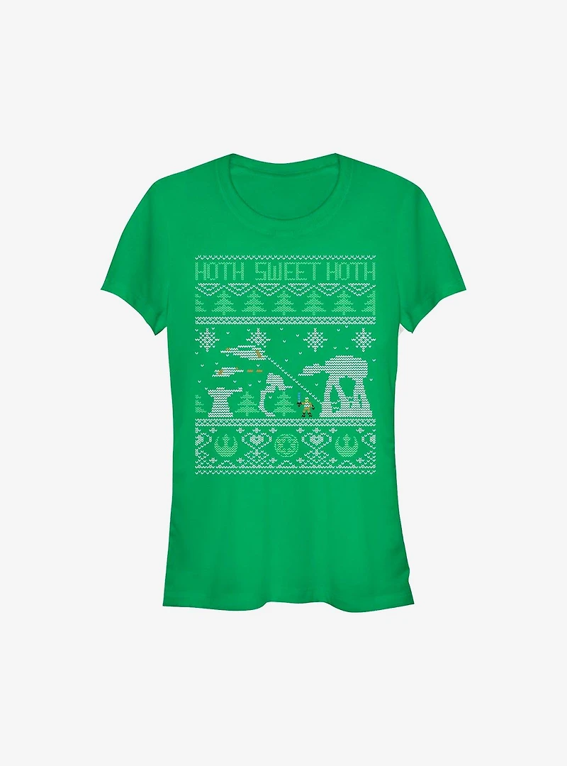 Star Wars Hoth Sweet Ugly Christmas Sweater Girls T-Shirt