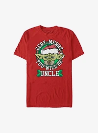 Star Wars Merry Yoda Uncle Holiday T-Shirt