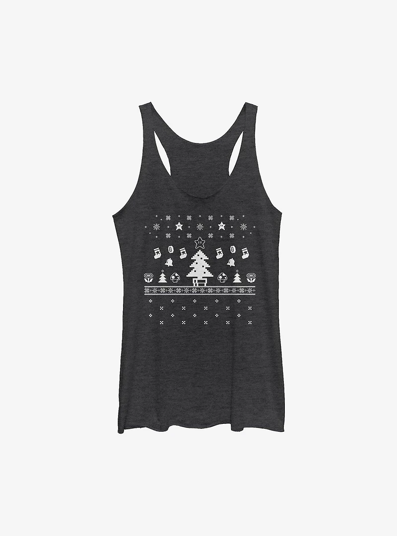 Super Mario Video Game Holiday Girls Tank