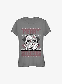 Star Wars Merry Sithmas Ugly Christmas Sweater Girls T-Shirt