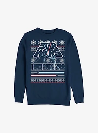 Star Wars Holiday Face Off Ugly Christmas Sweater Sweatshirt