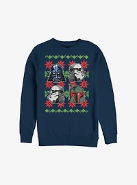 Star Wars Holiday Faces Christmas Pattern Sweatshirt
