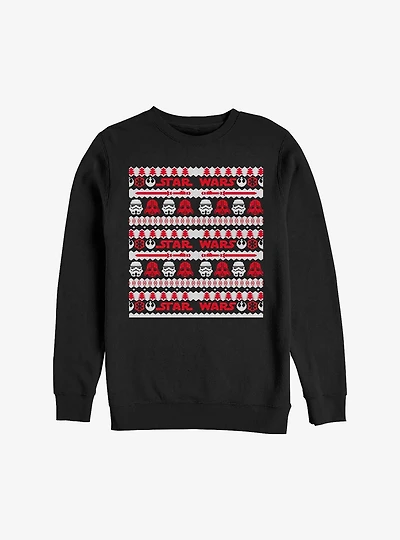 Star Wars Holiday Zags Simplified Ugly Christmas Sweater Sweatshirt