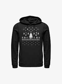 Super Mario Pixel Game Holiday Hoodie