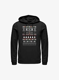 Super Mario Happy Holidays Christmas Pattern Hoodie