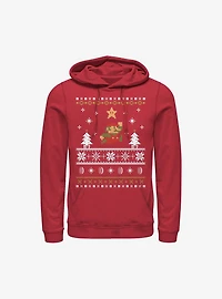 Super Mario Nordic Christmas Pattern Hoodie