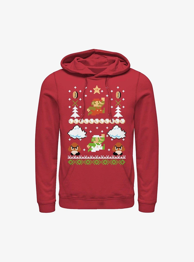 Super Mario White Christmas Hoodie