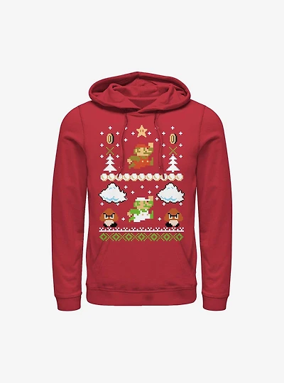 Super Mario White Christmas Hoodie