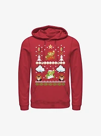 Super Mario White Christmas Hoodie