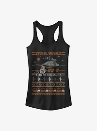 Star Wars BB-8 Resistance Christmas Pattern Girls Tank