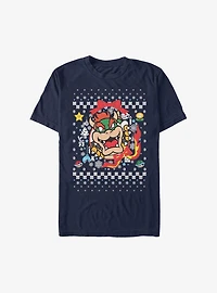 Super Mario Bowser Wreath Christmas Sweater T-Shirt