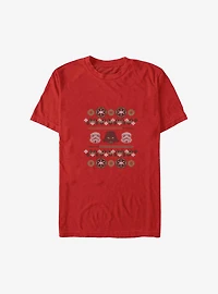 Star Wars Empire Holiday Christmas Pattern T-Shirt