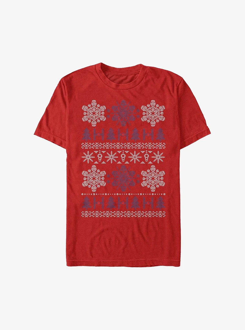 Star Wars Empire Holiday Christmas Pattern T-Shirt