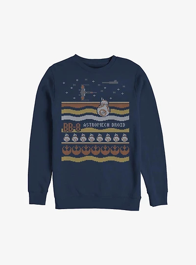 Star Wars Episode VII The Force Awakens Astromech Droid Ugly Christmas Sweater Sweatshirt
