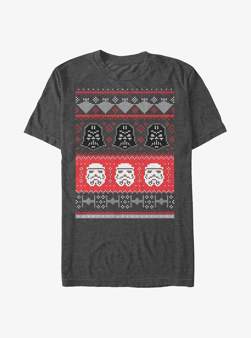 Star Wars Holiday Helmet Christmas Pattern T-Shirt