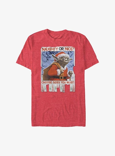Star Wars Naughty Or Nice Holiday T-Shirt