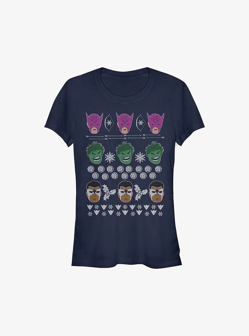 Marvel Avengers Sweater Christmas Girls T-Shirt