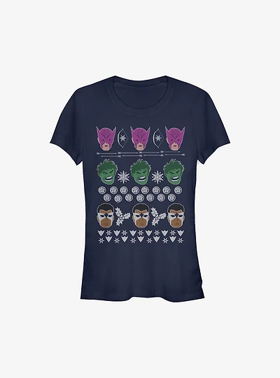 Marvel Avengers Sweater Christmas Girls T-Shirt